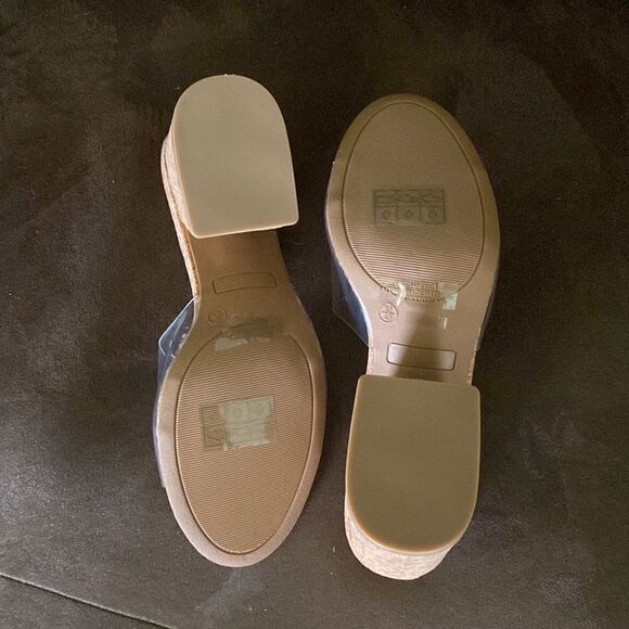 Clear Cork Heels  - Picture 7 of 8